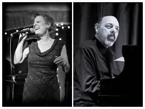 Ann Mitchell singing and John Gabriele at the piano